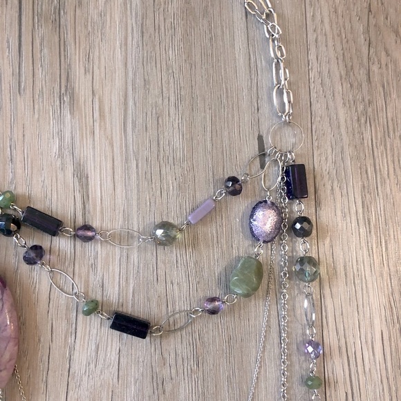 Handmade Beaded Statement Necklace - Picture 5 of 6